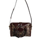 Dolce & Gabbana Brown Leopard Leather Shoulder Strap Duffle Bag