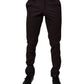 BENCIVENGA Brown Pure Cotton Slim Fit Men Dress Pants