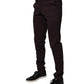 BENCIVENGA Brown Pure Cotton Slim Fit Men Dress Pants