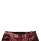 Dolce & Gabbana Red Leopard Cotton Straight Men Denim Jeans