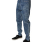 Dolce & Gabbana Blue Tie Dye Cotton Skinny Men Denim Jeans