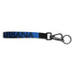 Dolce & Gabbana Blue Logo Nylon Silver Brass Men Holder Keychain Keyring