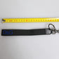 Dolce & Gabbana Black Logo Nylon Silver Brass Men Holder Keychain Keyring