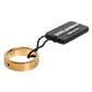 Dolce & Gabbana Gold Tone Brass Red Crystal DG Logo Ring