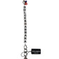 Dolce & Gabbana Silver Brass Chain Dice Logo Embellished Charm Bracelet