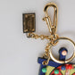 Dolce & Gabbana Multicolor Gold Tone Carretto Keychain Keyring