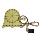 Dolce & Gabbana Multicolor Gold Tone Carretto Keychain Keyring