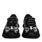 Dolce & Gabbana Black Logo Lace Up Low Top NS1 Sneakers Shoes