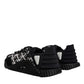 Dolce & Gabbana Black Logo Lace Up Low Top NS1 Sneakers Shoes