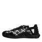 Dolce & Gabbana Black Logo Lace Up Low Top NS1 Sneakers Shoes