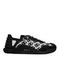 Dolce & Gabbana Black Logo Lace Up Low Top NS1 Sneakers Shoes
