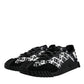 Dolce & Gabbana Black Logo Lace Up Low Top NS1 Sneakers Shoes