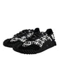 Dolce & Gabbana Black Logo Lace Up Low Top NS1 Sneakers Shoes