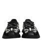 Dolce & Gabbana Black Logo Lace Up Low Top NS1 Sneakers Shoes