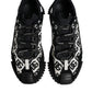 Dolce & Gabbana Black Logo Lace Up Low Top NS1 Sneakers Shoes