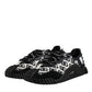 Dolce & Gabbana Black Logo Lace Up Low Top NS1 Sneakers Shoes