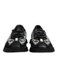 Dolce & Gabbana Black Logo Lace Up Low Top NS1 Sneakers Shoes