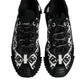 Dolce & Gabbana Black Logo Lace Up Low Top NS1 Sneakers Shoes
