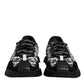 Dolce & Gabbana Black Logo Lace Up Low Top NS1 Sneakers Shoes