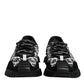Dolce & Gabbana Black Logo Lace Up Low Top NS1 Sneakers Shoes