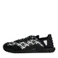 Dolce & Gabbana Black Logo Lace Up Low Top NS1 Sneakers Shoes