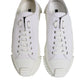 Dolce & Gabbana White Leather Low Top NS1 Sneakers Shoes