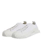 Dolce & Gabbana White Leather Low Top NS1 Sneakers Shoes