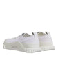 Dolce & Gabbana White Leather Low Top NS1 Sneakers Shoes