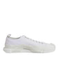 Dolce & Gabbana White Leather Low Top NS1 Sneakers Shoes
