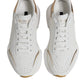 Dolce & Gabbana White Gold Daymaster Low Top Sneakers Shoes