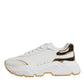 Dolce & Gabbana White Gold Daymaster Low Top Sneakers Shoes