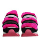 Dolce & Gabbana Black Pink Fur Embellished Sneakers Shoes