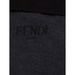Fendi Black Cotton Polo Shirt