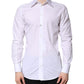 Dolce & Gabbana White Cotton GOLD Dress Formal Shirt