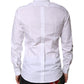 Dolce & Gabbana White Cotton GOLD Dress Formal Shirt