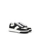 Dsquared² Black And White Leather Athletic Sneakers