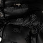 Dolce & Gabbana Black Padded Puffer Hooded Full Zip Cropped Jacket