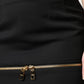 Dolce & Gabbana Black Virgin Wool High Waisted Mini Skirt