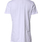 Dolce & Gabbana White Printed Round Neck Top Cotton T-shirt