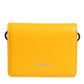 Dolce & Gabbana Yellow Leather Bifold Card Holder Crossbody Bag