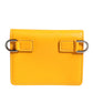 Dolce & Gabbana Yellow Leather Bifold Card Holder Crossbody Bag