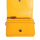 Dolce & Gabbana Yellow Leather Bifold Card Holder Crossbody Bag