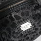 Dolce & Gabbana Black Gray Leopard DG Logo Belt Waist Fanny Pack Bag