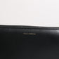 Dolce & Gabbana Black Blue Exotic Leather Embossed Continental Wallet