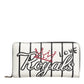Dolce & Gabbana White Leather DG Crown Royals Continental Zip Around Wallet