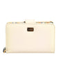 Dolce & Gabbana Ivory Calf Leather Compact Logo Plaque Card Holder Wallet