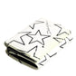 Dolce & Gabbana White Leather Trifold DG Star Print Card Holder Wallet