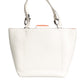Dolce & Gabbana White Leather #DG BEATRICE Top Handle Tote Bag