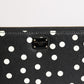 Dolce & Gabbana Black White Dotted Leather Zip Around Continental Wallet