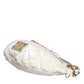 Dolce & Gabbana White Quilted Logo Plaque Belt Waist Fanny Pack Bag